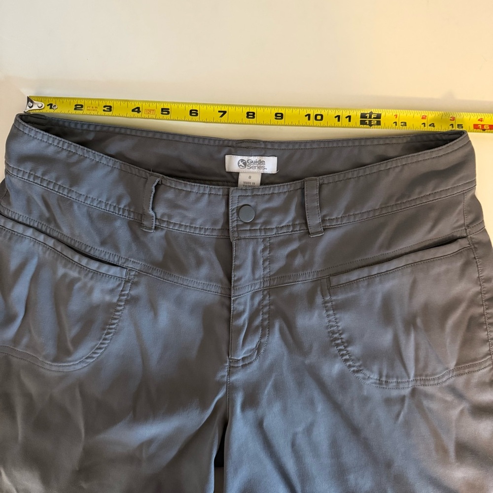 Guide Series Nylon Chino Shorts Gray Womens Size 8 Walking Hiking Trail Outdoors - Picture 6 of 11